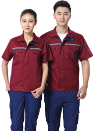 立領棗紅色工作服TMX663-05 立領棗紅色工作服TMX663-05